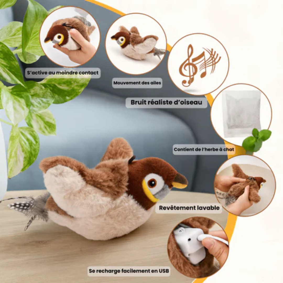 FlyBird 2.0 | Oiseau Rechargeable pour Chat  – Animaris™